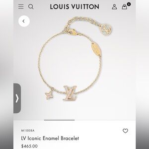 Pink LV Iconic Enamel Bracelet